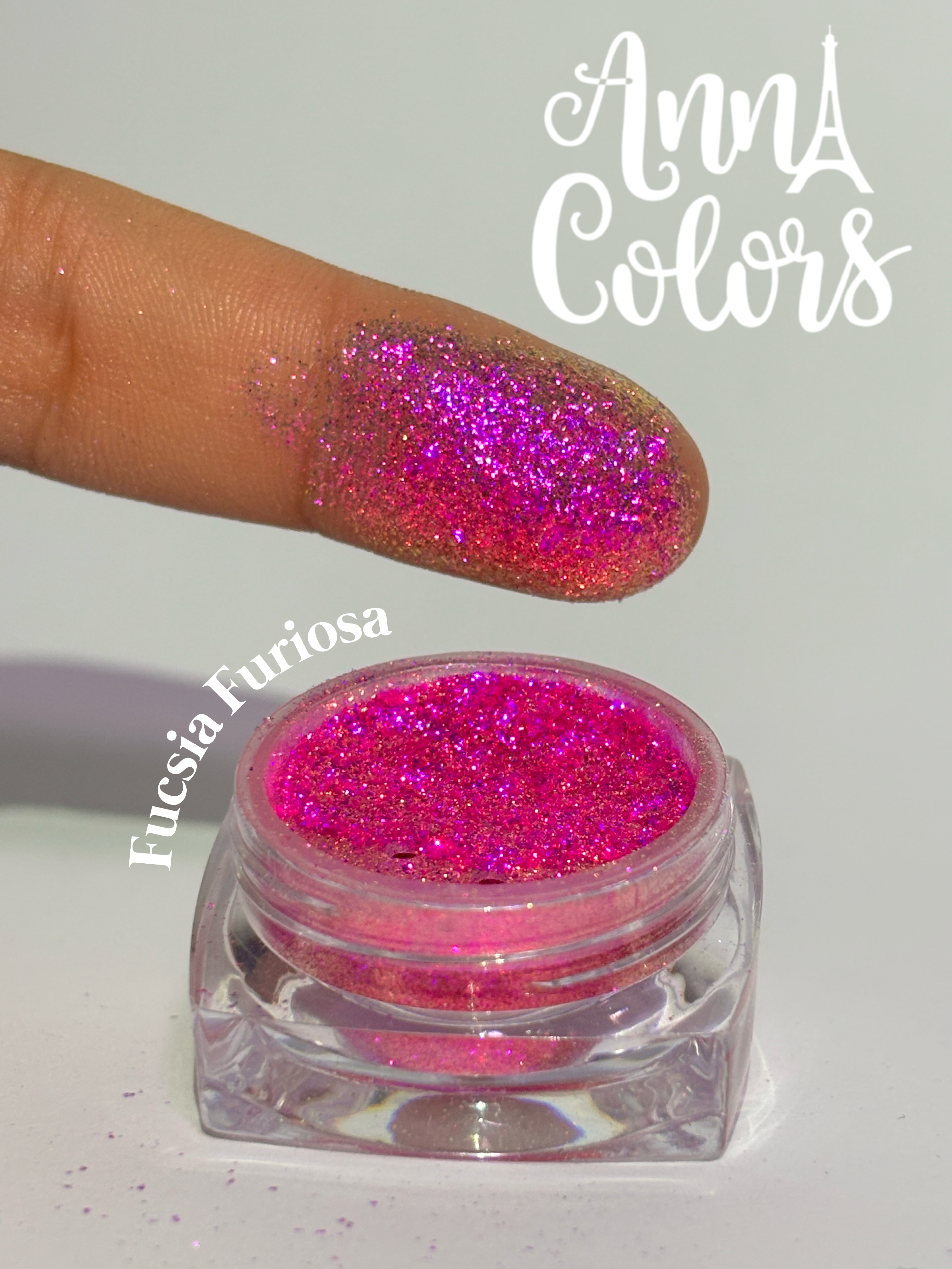 💥 Fucsia Furiosa pigmento brillante extra fino